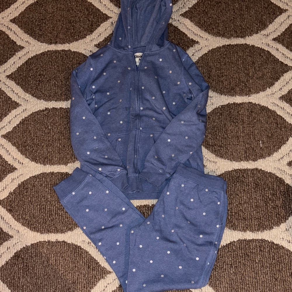 OshKosh B'gosh Blue and White Flower Lounge Set